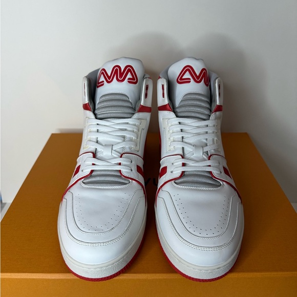 Louis Vuitton LV Mid Trainer Red/White European size 11. - Picture 4 of 8